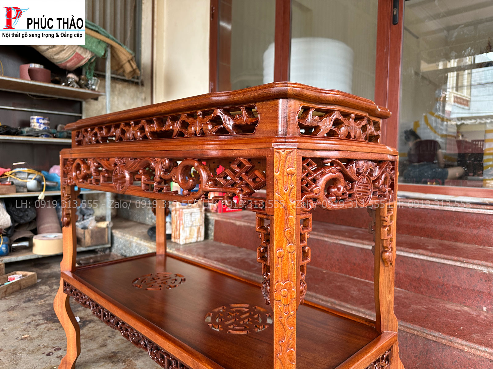 Thông tin kích thước bàn bày đồ chữ thọ