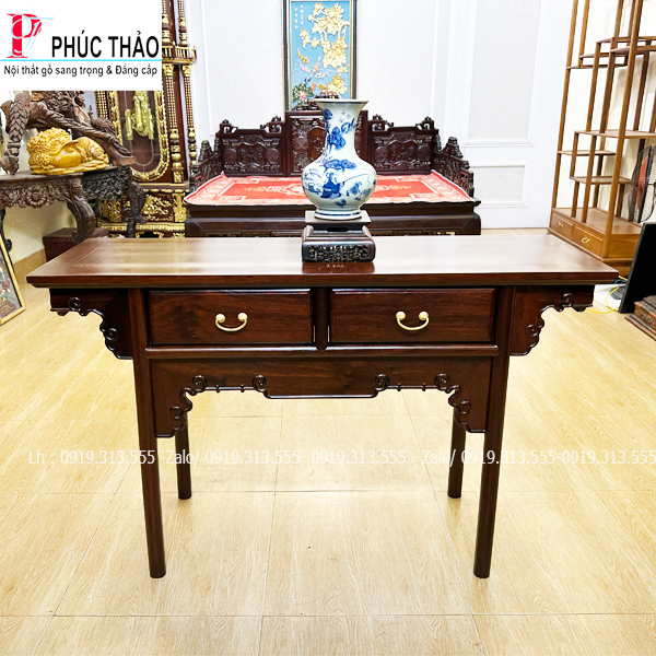 Bàn Bày Đồ Gỗ Gụ Lối Tàu 