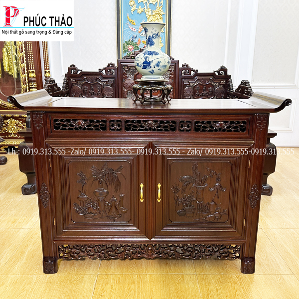 Tủ Bày Đồ Lối Huế Gỗ Gụ