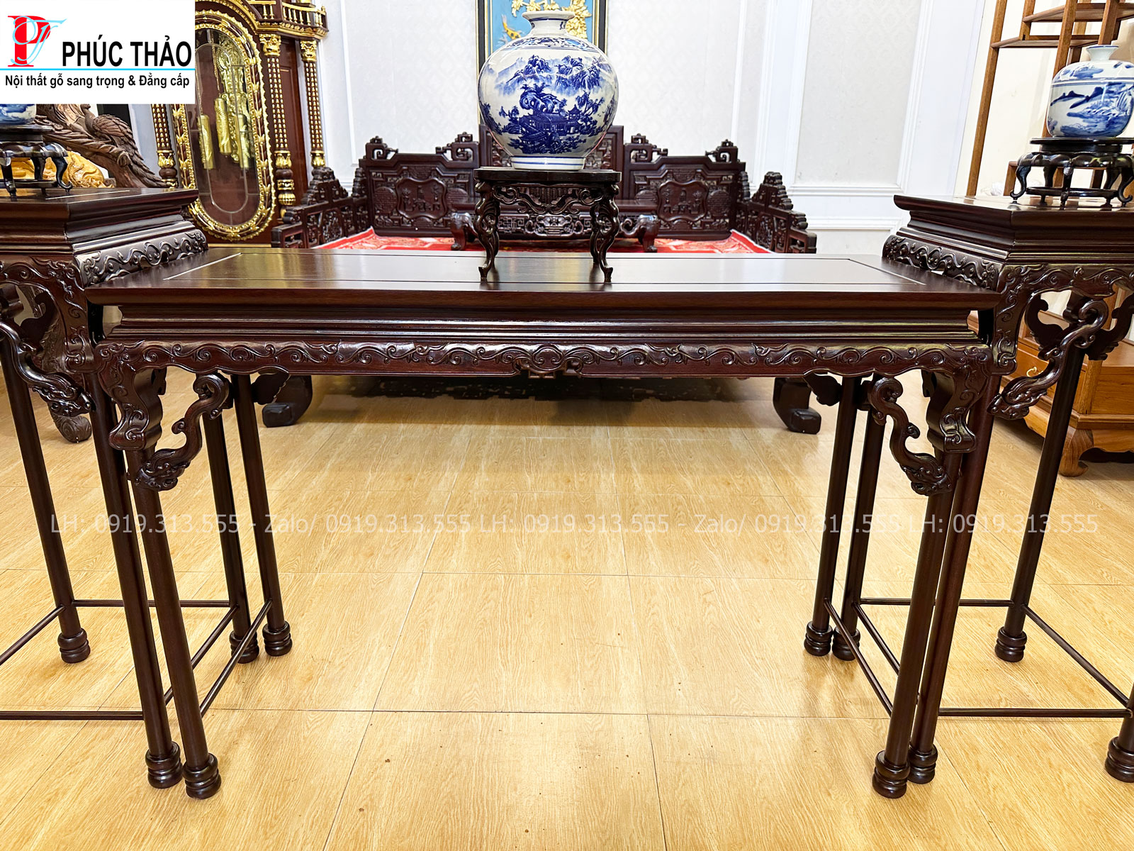 Thông tin kích thước bộ bàn đôn bày đồ