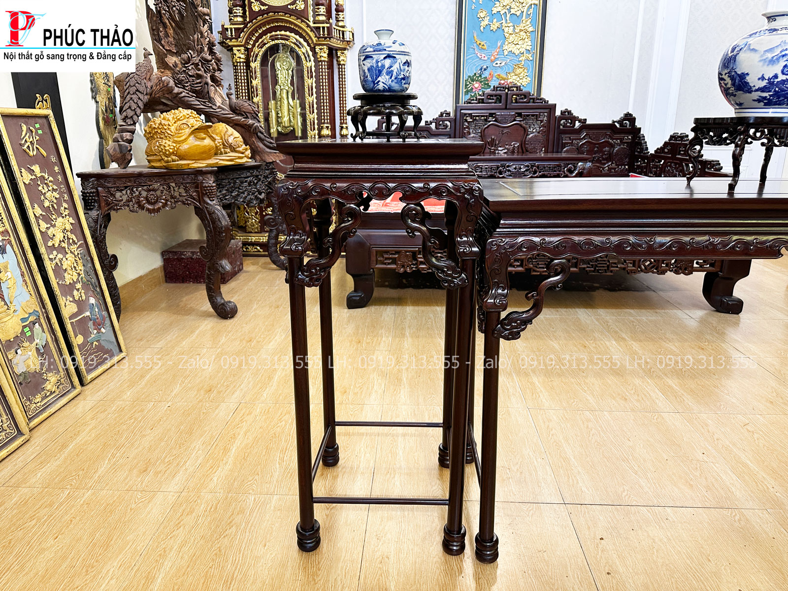 Điểm nổi bật của bộ bàn đôn bày đồ triện tàu