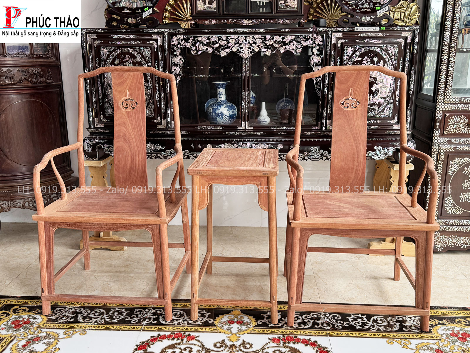  Bộ bàn trà gỗ gõ – tạo chiều sâu thẩm mỹ cho từng không gian