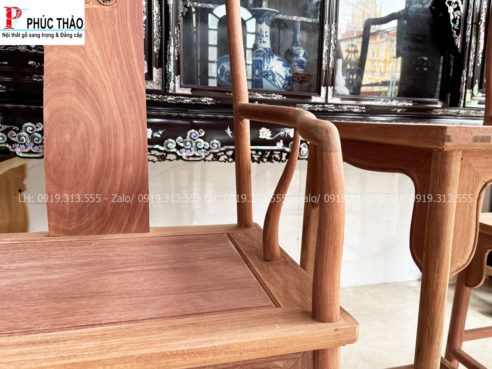  Bộ bàn trà gỗ gõ – tạo chiều sâu thẩm mỹ cho từng không gian
