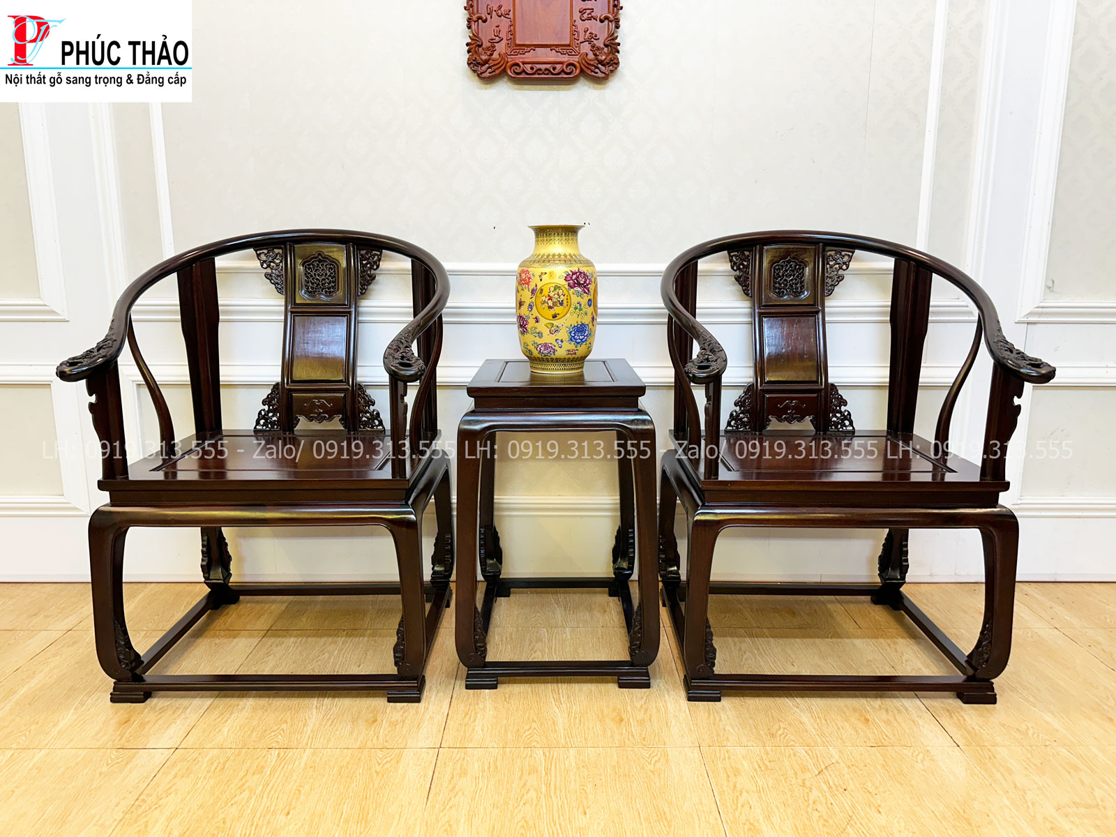 Bàn ghế minh đế chế tác từ dòng gỗ tự nhiên bền đẹp ,sang trọng