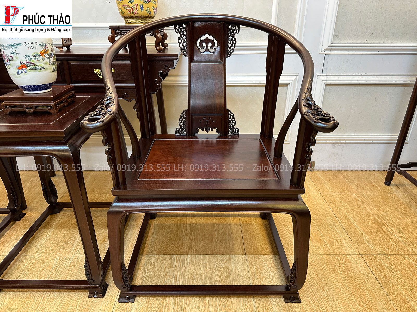 Thông tin kích thước bàn ghế minh đế gỗ gụ