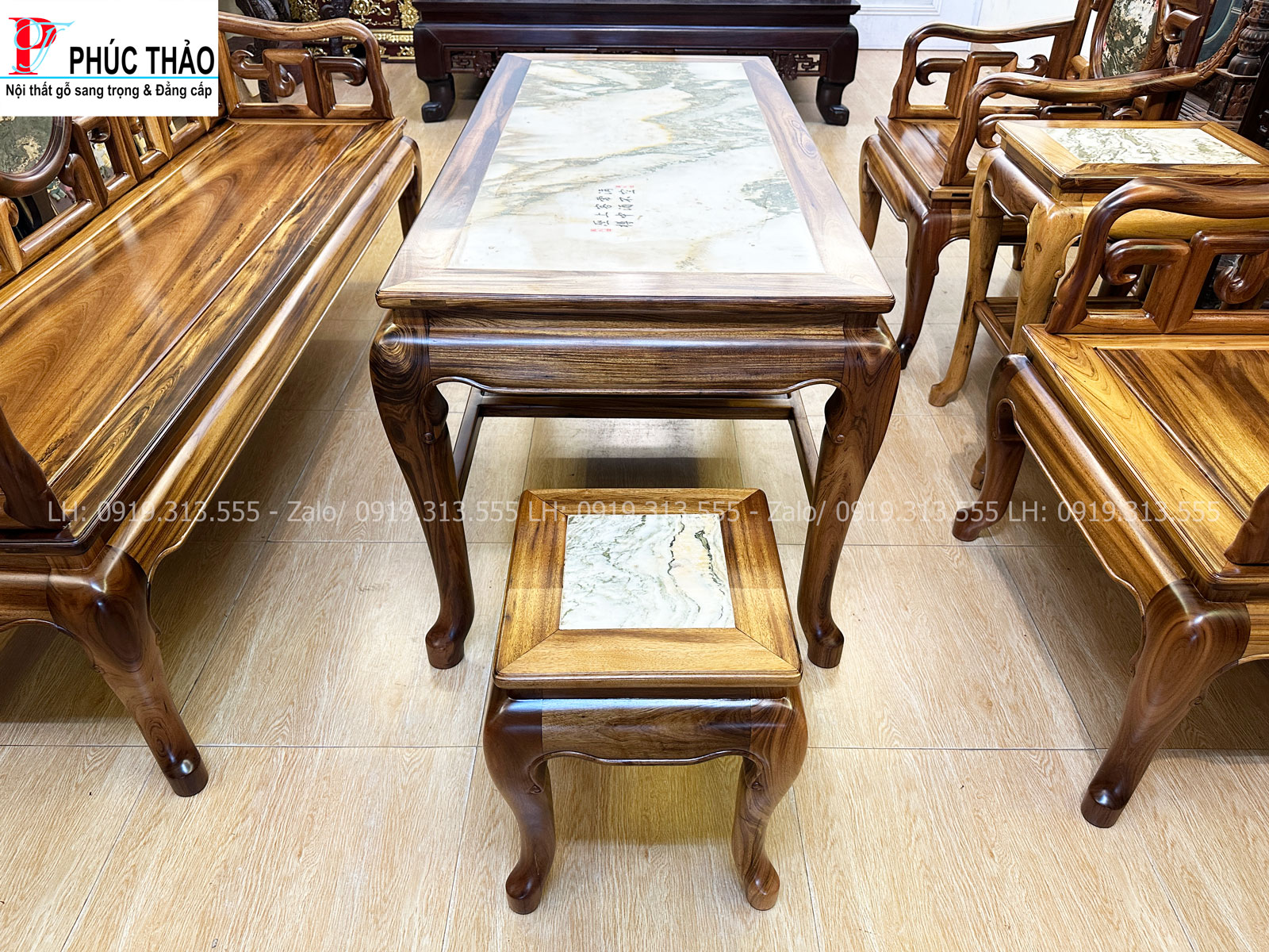 Bàn ghế móc mỏ - gỗ gụ ta quý hiếm tôn lên đẳng cấp