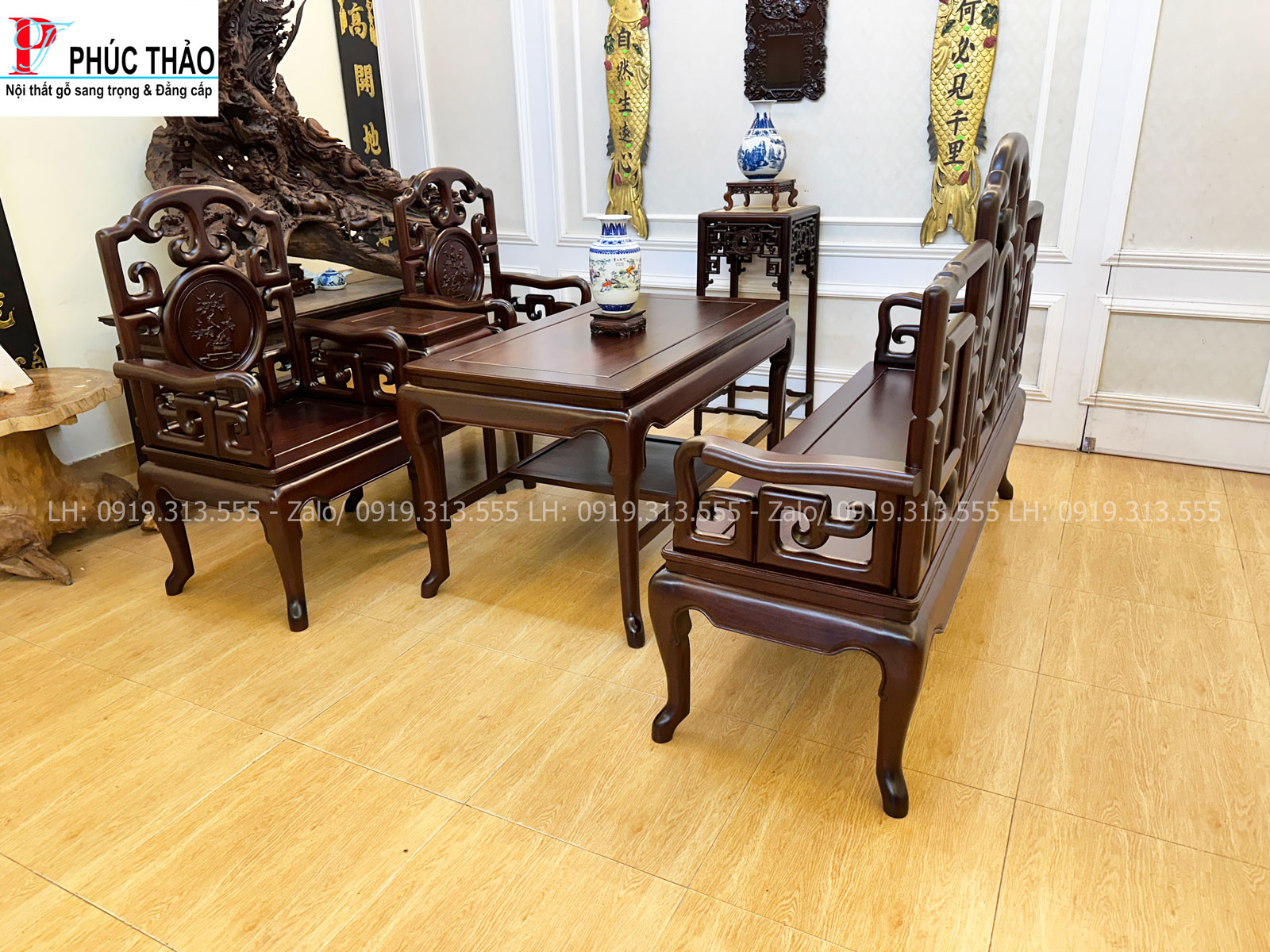Thông tin bàn ghế móc mỏ chạm tứ quý Thông tin bàn ghế móc mỏ chạm tứ quý