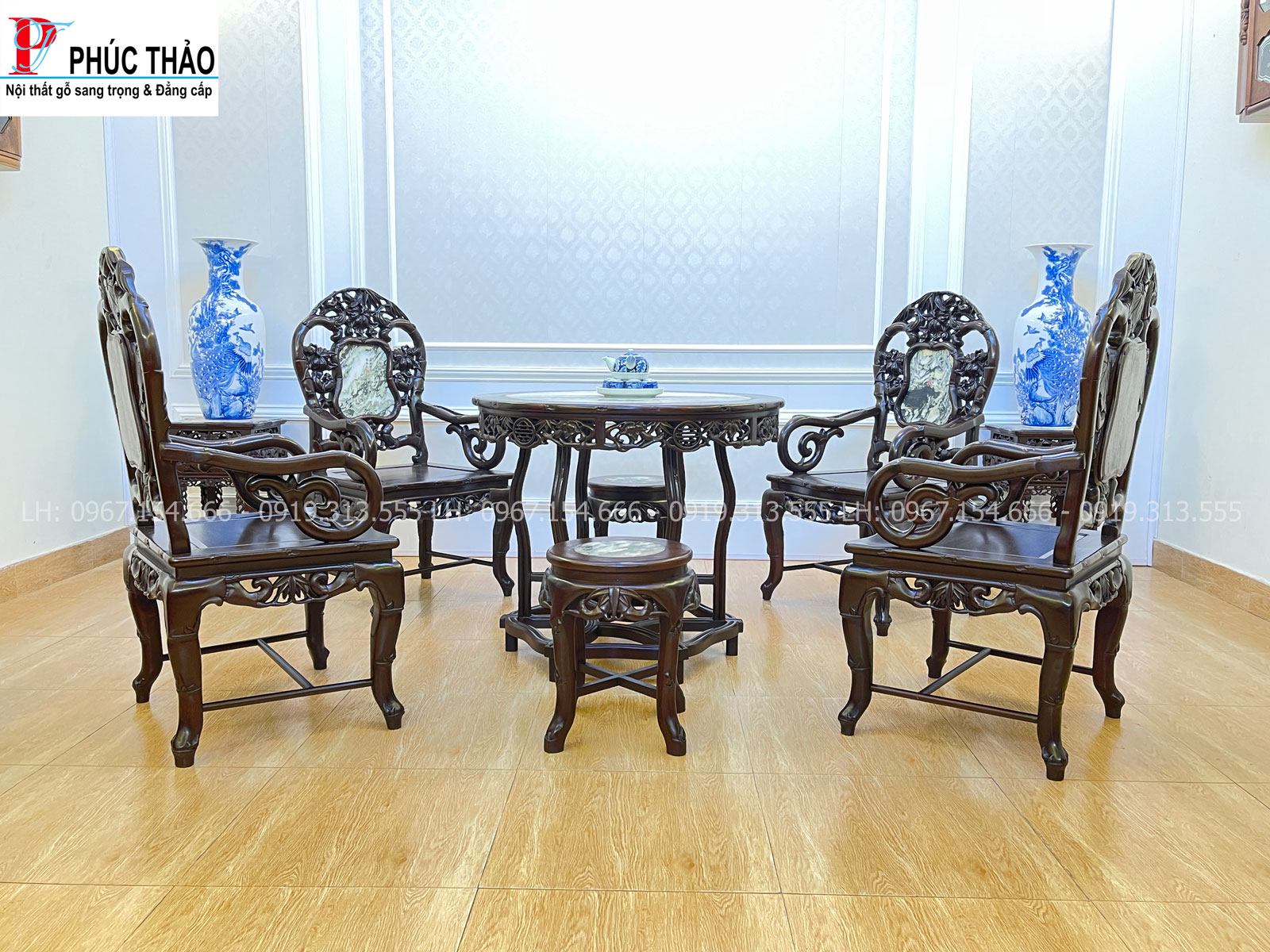 Bàn ghế trúc mang hơi thở nét đẹp truyền thống