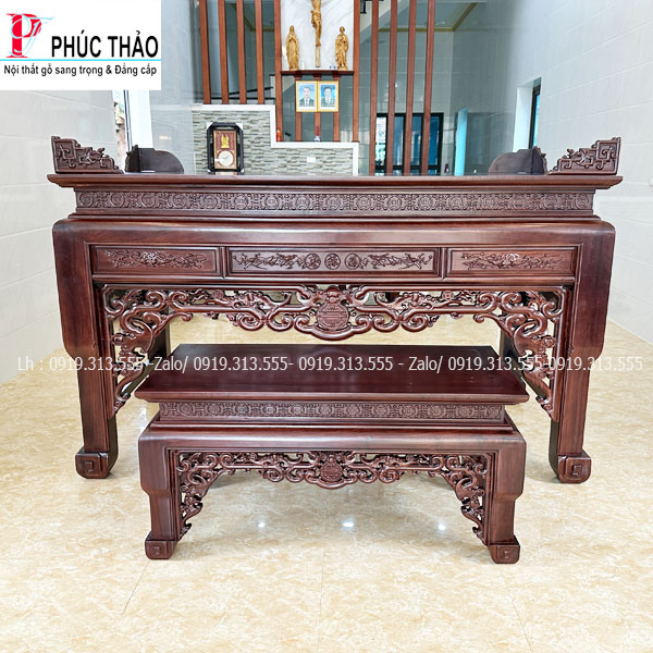 Bàn Thờ Triện Ngũ Phúc Dơi Thọ 