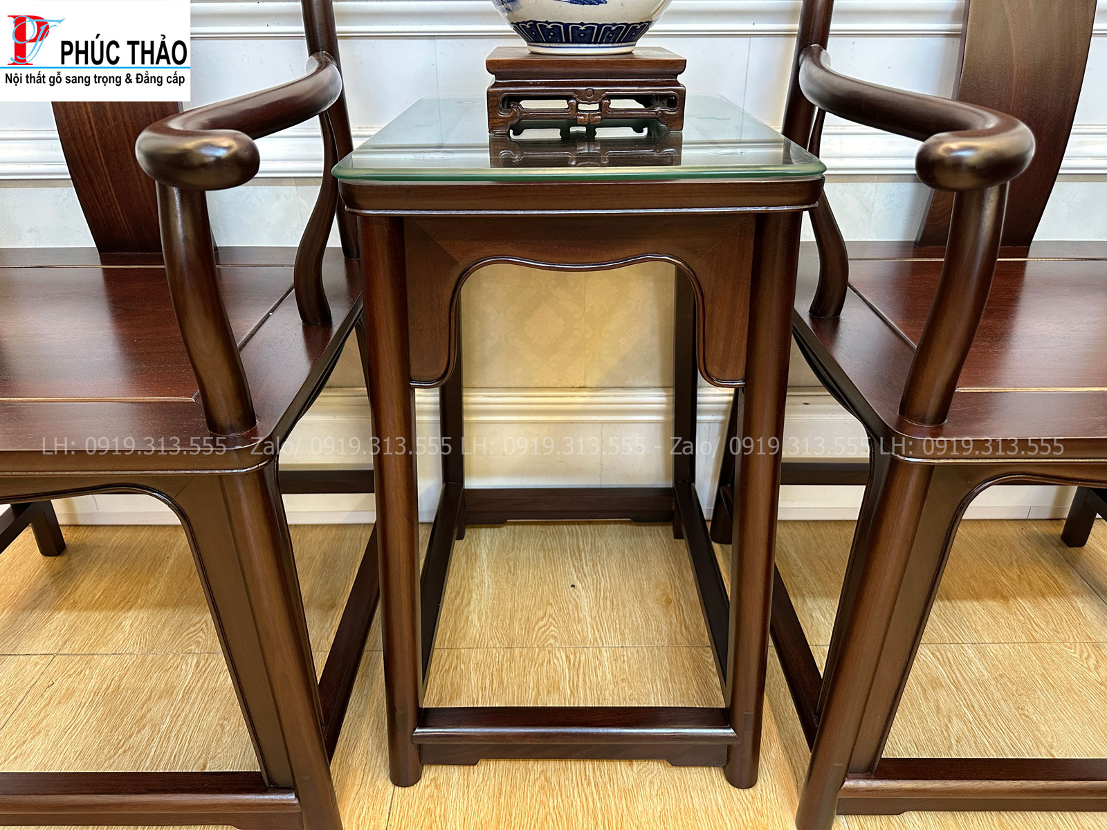 Thông tin bộ bàn ghế tai quan gỗ gụ