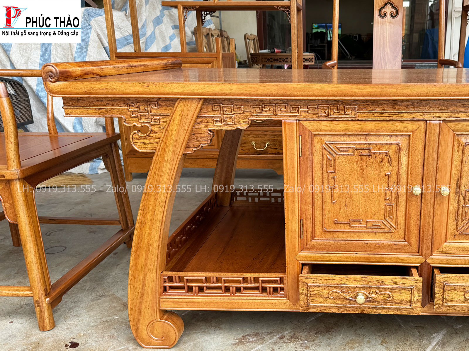 Bàn trà phong cách Trung Hoa mang đến không gian sống lý tưởng