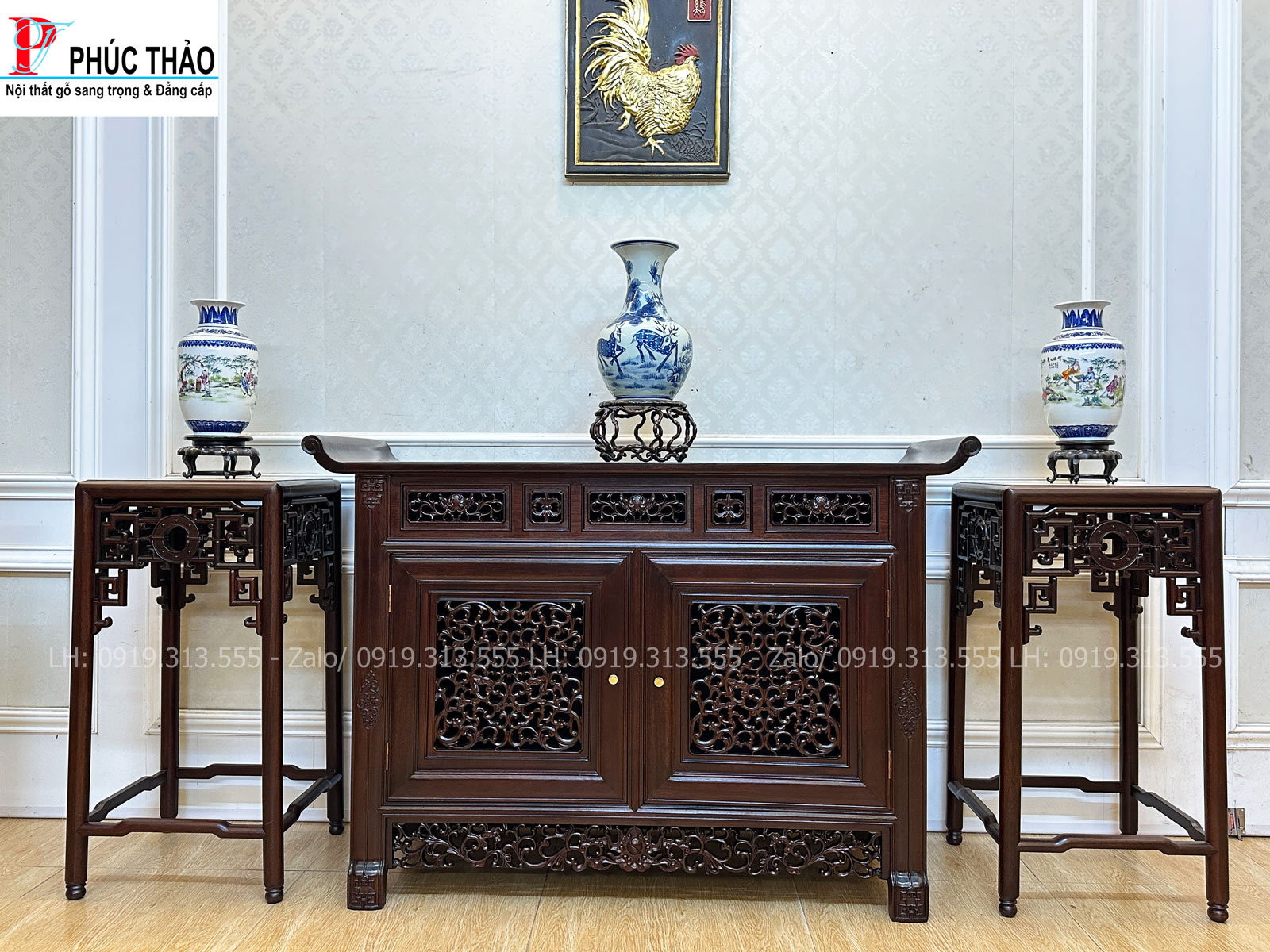 bộ 3 món bàn đôn bày đồ
