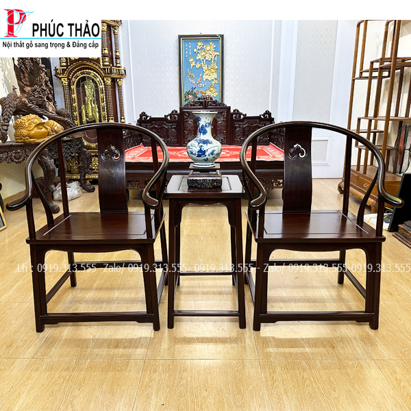 Bàn Ghế Minh Trọc Gỗ Gụ