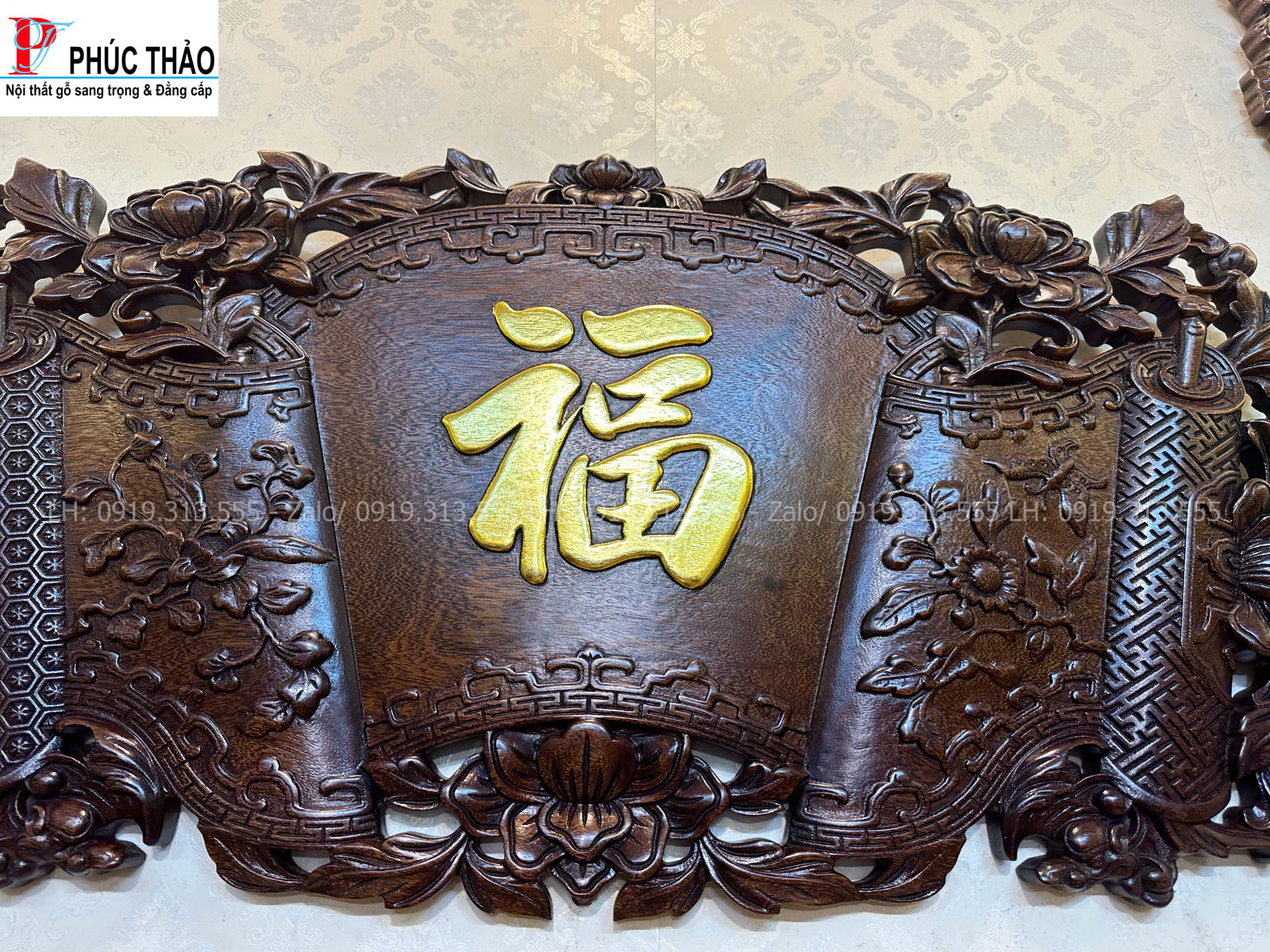 Thông tin kích thước tranh chữ Phúc