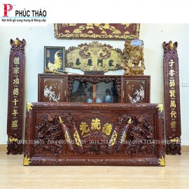 Câu Đối Đại Tự Lồng Cuốn Thư