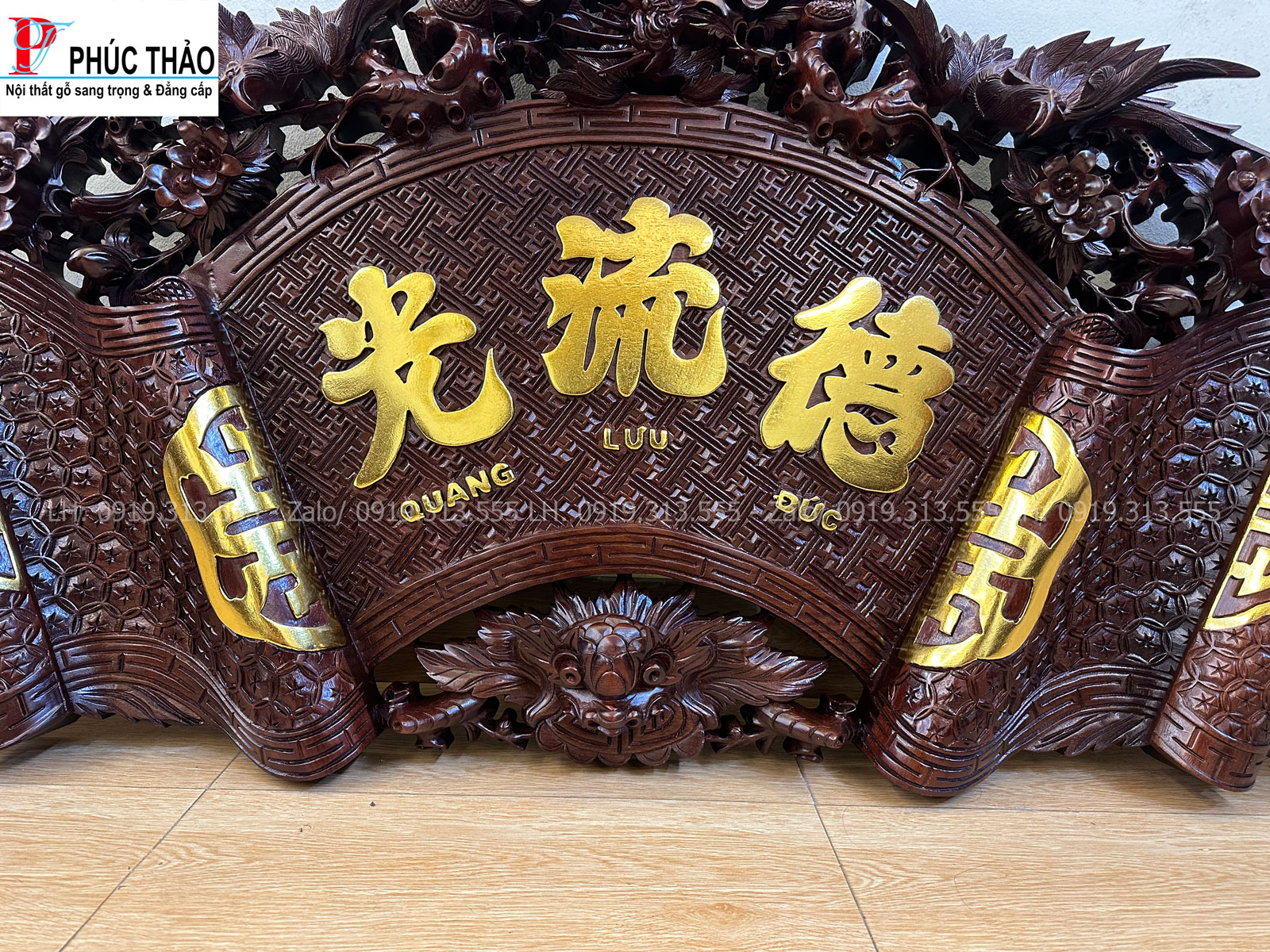 Thông tin kích thước cuốn thư câu đối chạm mai Thông tin kích thước cuốn thư câu đối chạm mai