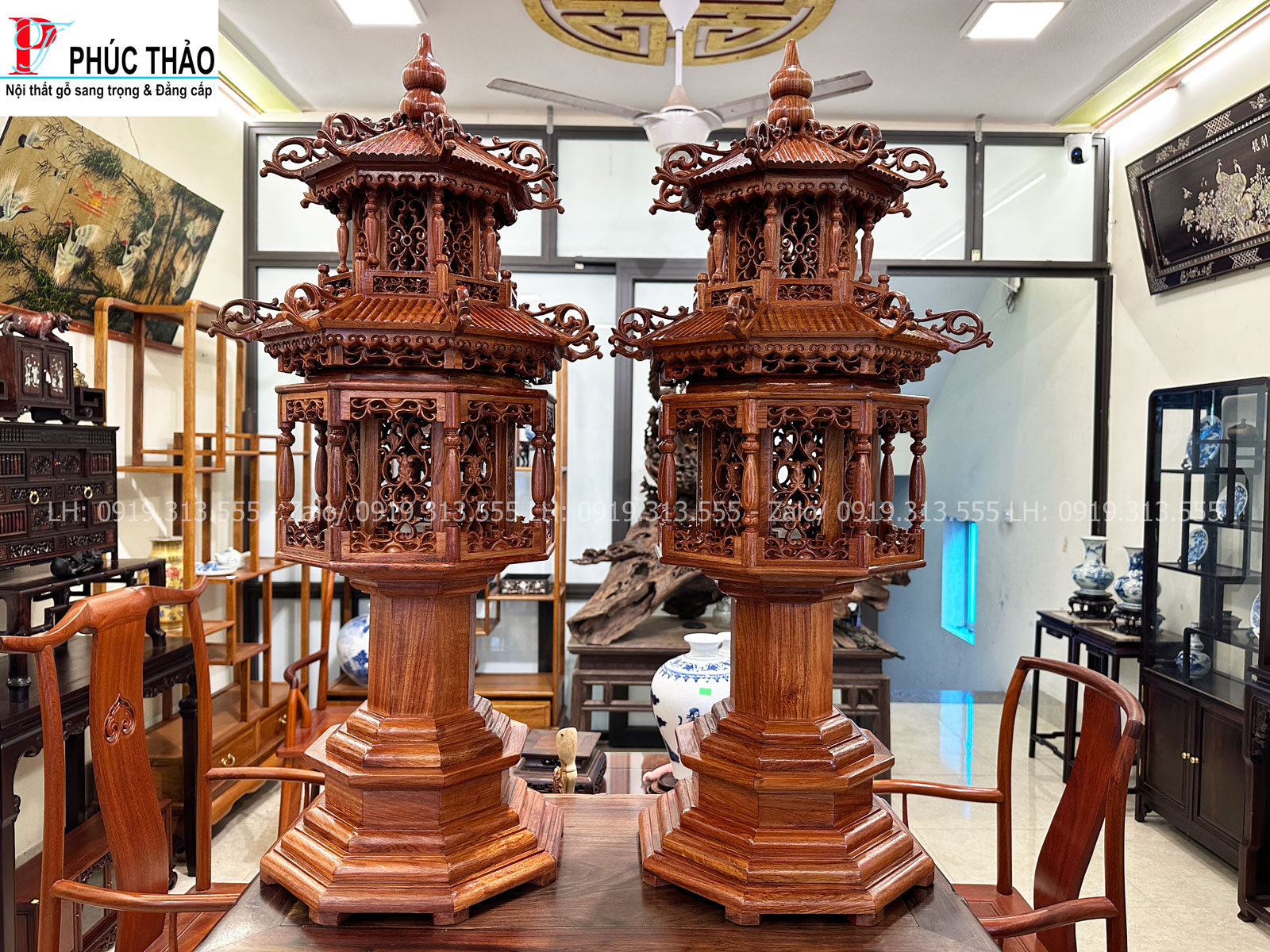 Lý do nên chọn mua lồng đèn hình tháp tại Đồ Gỗ Phúc Thảo