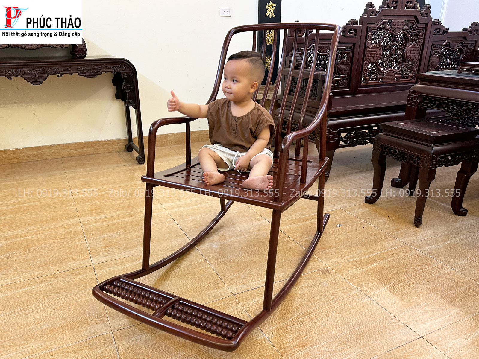 ghế bập bênh đọc sách gỗ hương ghế bập bênh đọc sách gỗ hương