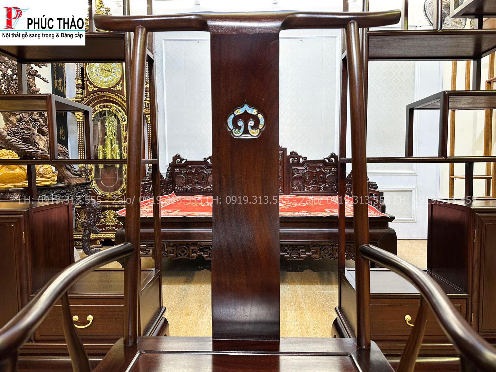 Thông tin kích thước ghế tai quan gỗ gụ