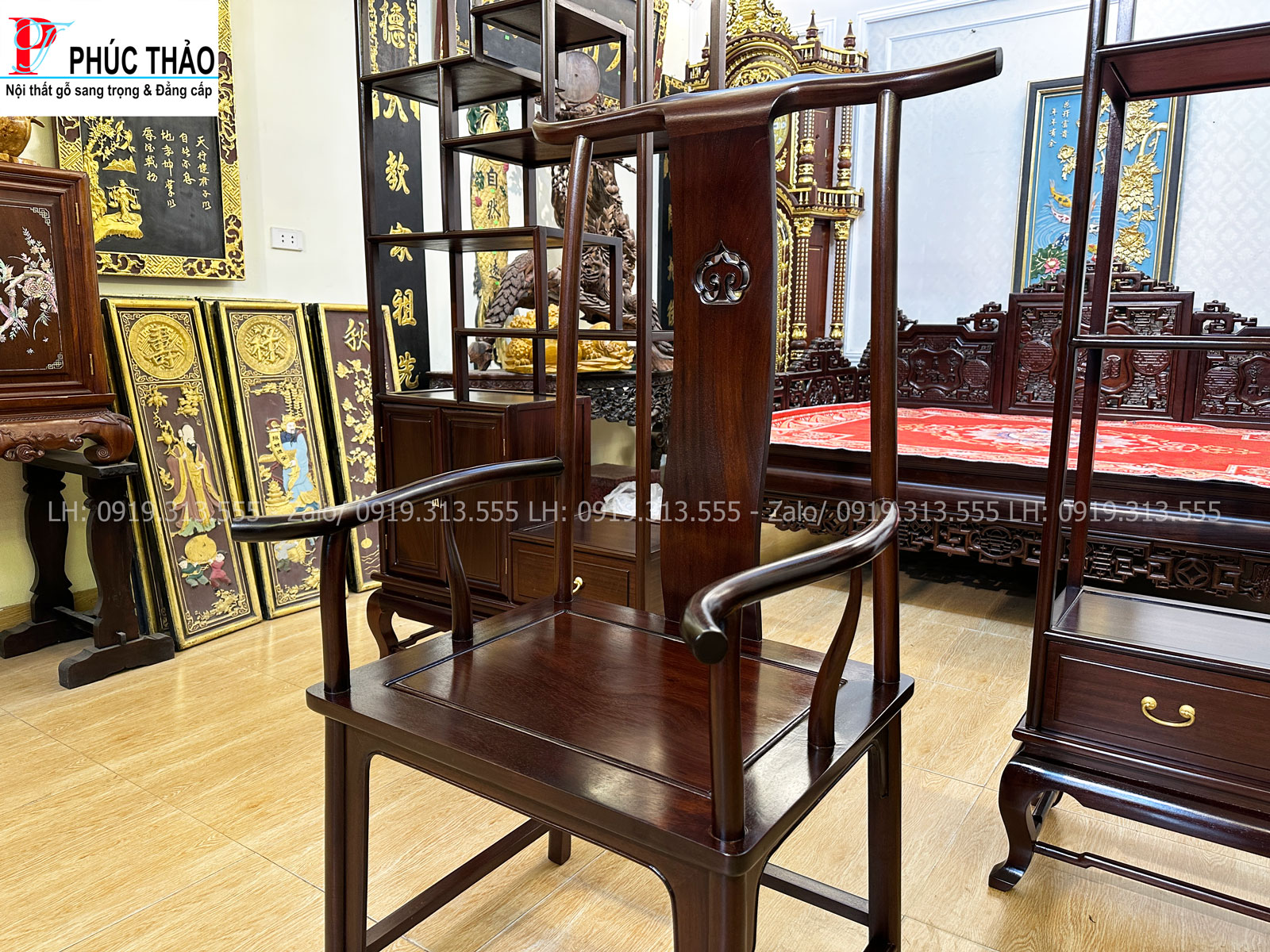 Thông tin kích thước ghế tai quan gỗ gụ