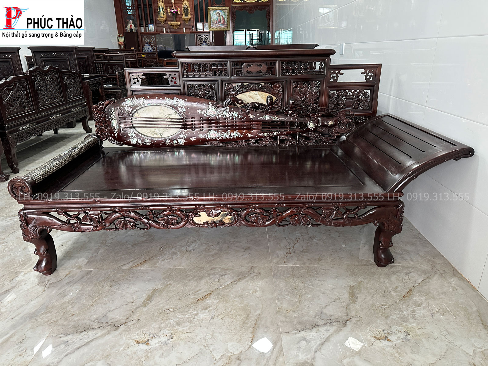 giường phương lười cây đàn 