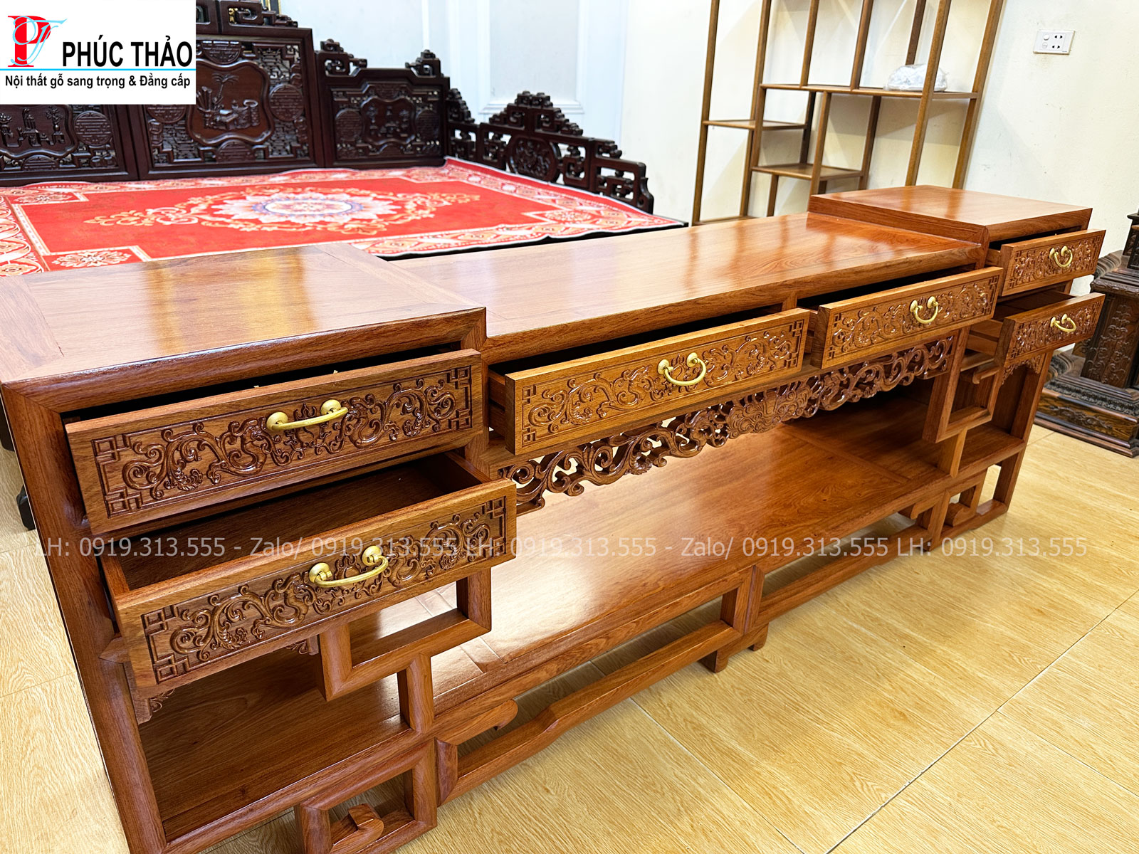 Thông tin kích thước kệ tivi dáng móc mỏ