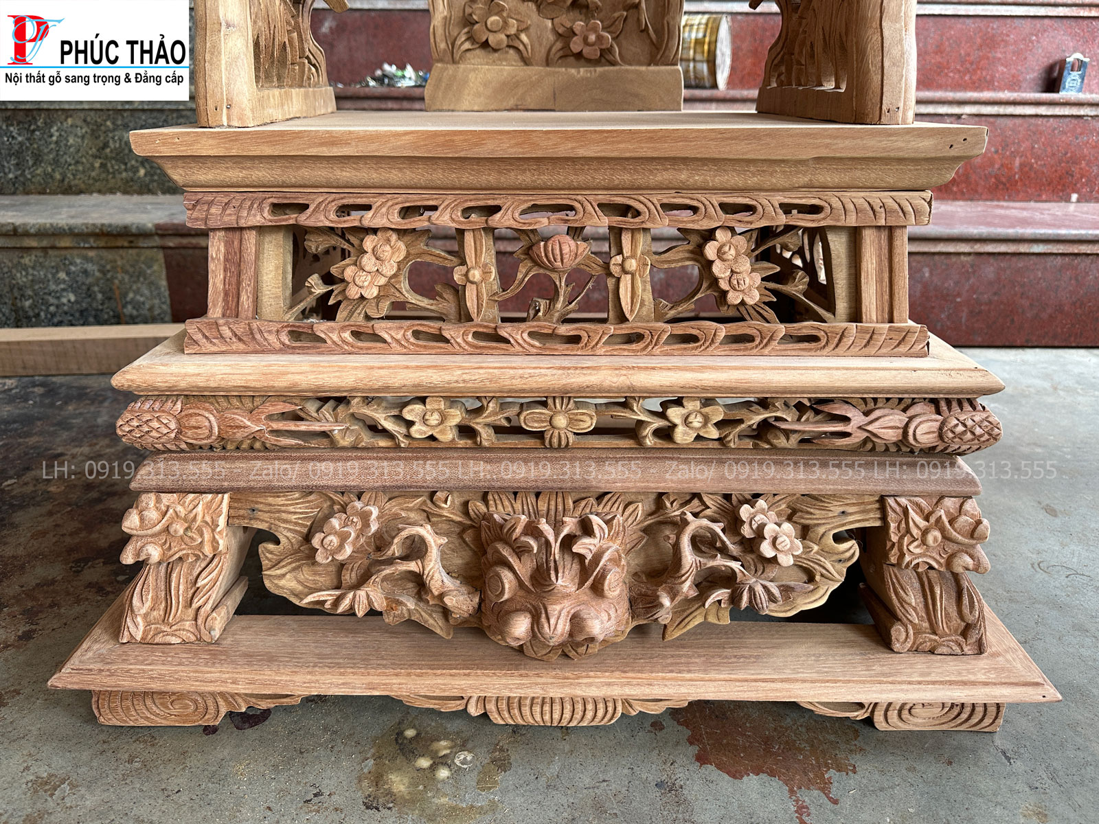 Thông tin kích thước ngai thờ gỗ gõ Thông tin kích thước ngai thờ gỗ gõ