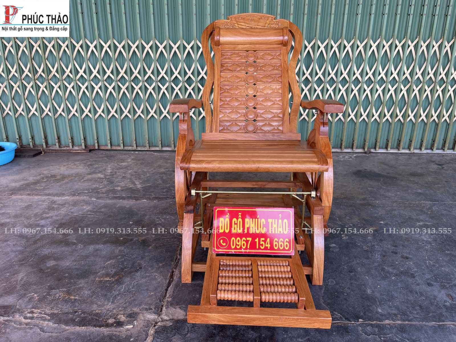Thông số chi tiết sản phẩm ghế đu gỗ gõ đỏ
