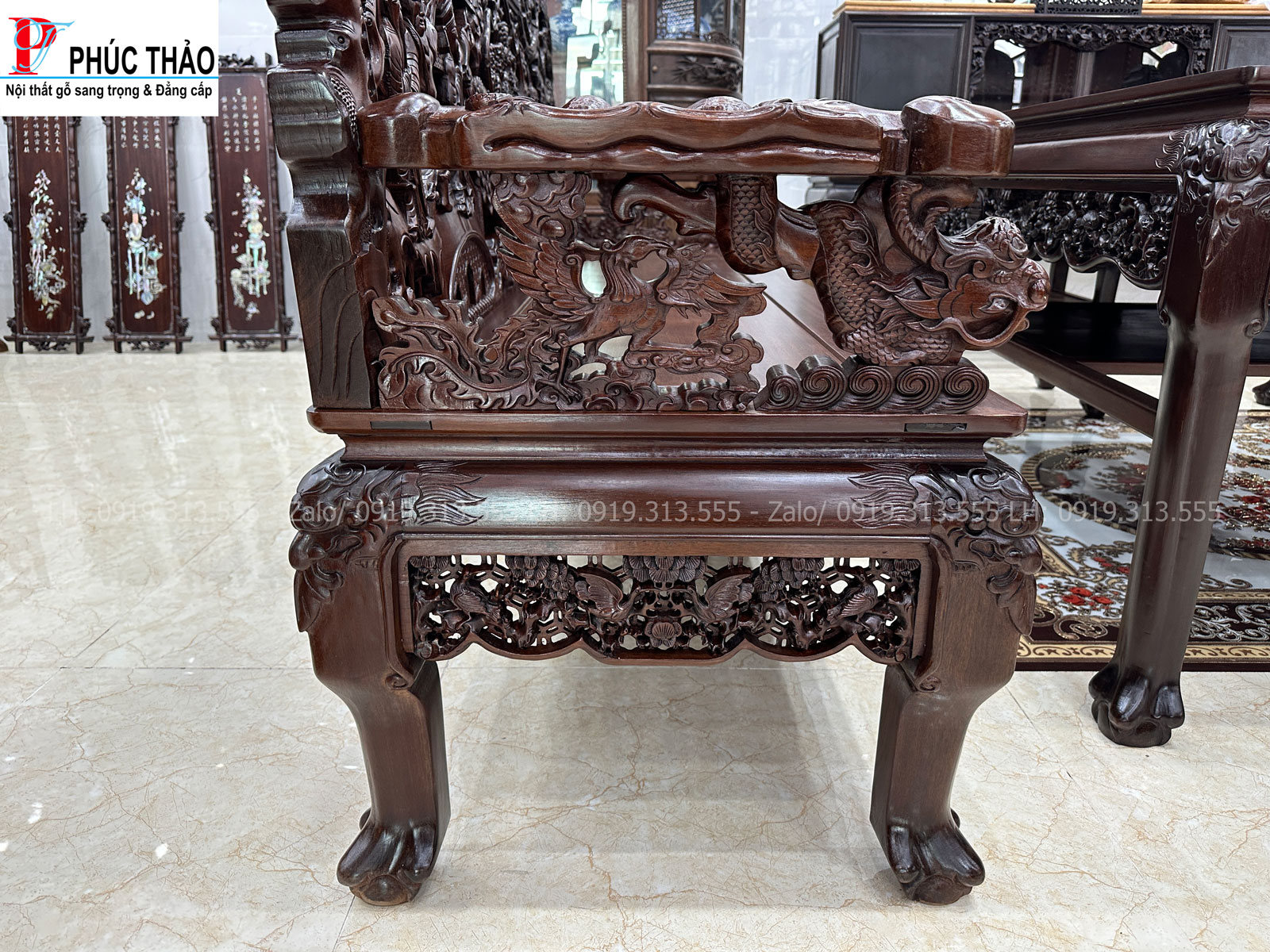 Trường kỷ chạm bát tiên – Gía trị ,tài sản truyền đời