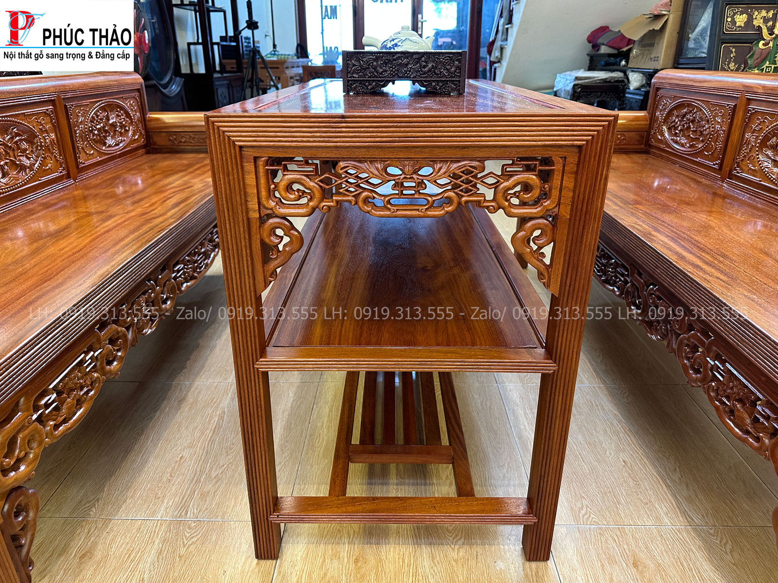 Thông tin kích thước bàn ghế trường kỷ gỗ lim