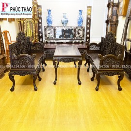 Bàn Ghế Trường Kỷ Gỗ Gụ Đẹp