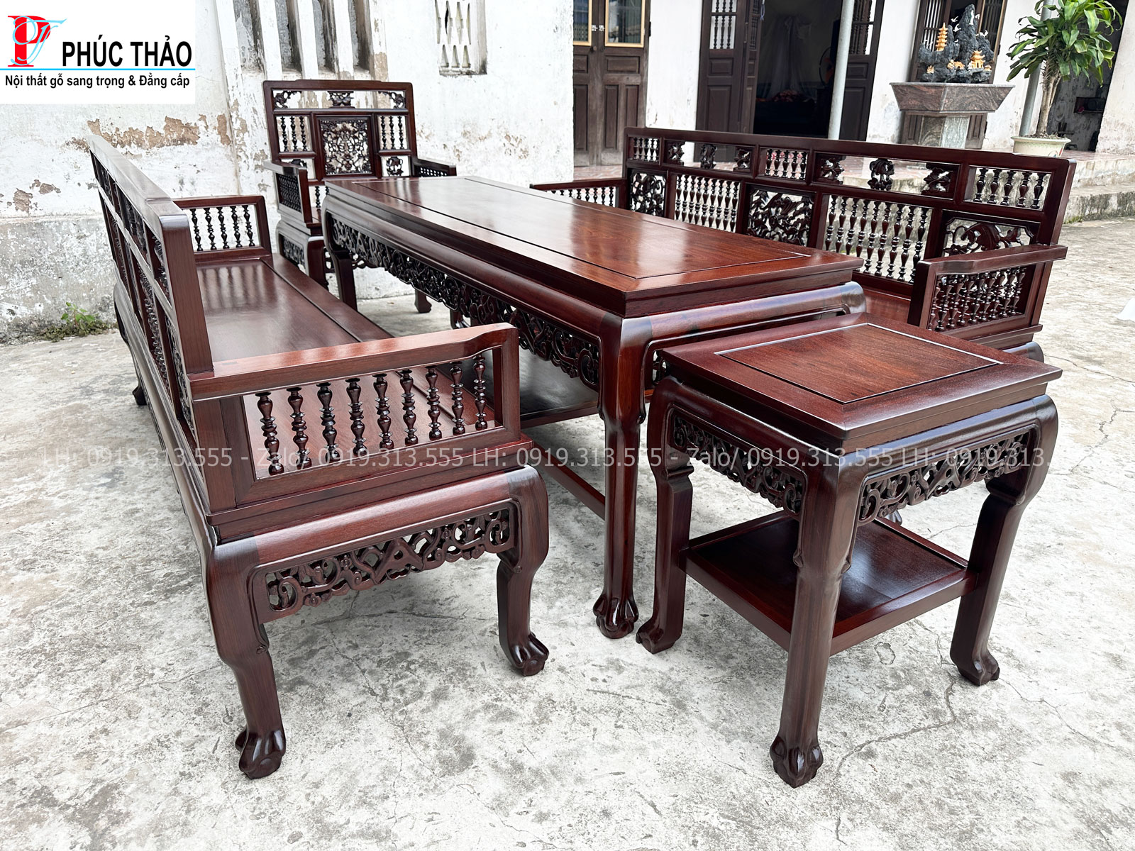 Trường kỷ song tiện chân móng – Vẻ đẹp truyền thống trong ngôi nhà Việt