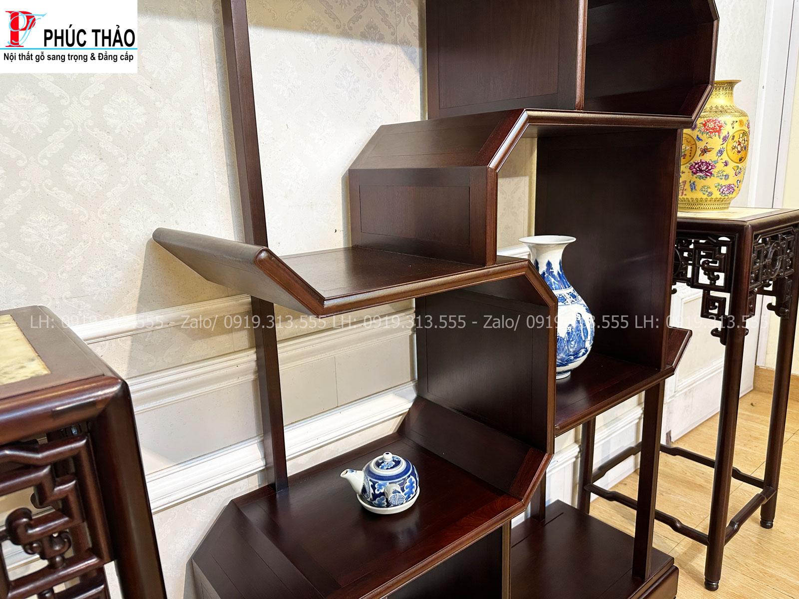 Tủ bày đỗ phong cách Á Đông kiểu dáng độc đáo ,sáng tạo