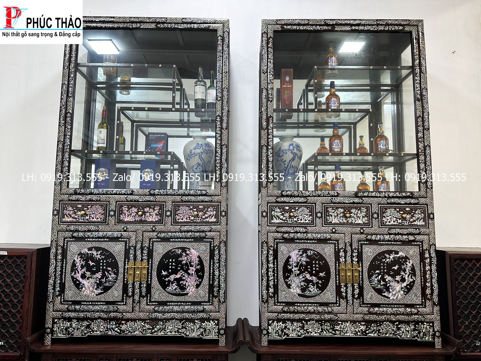 Thông tin kích thước tủ bày đồ cẩn ốc