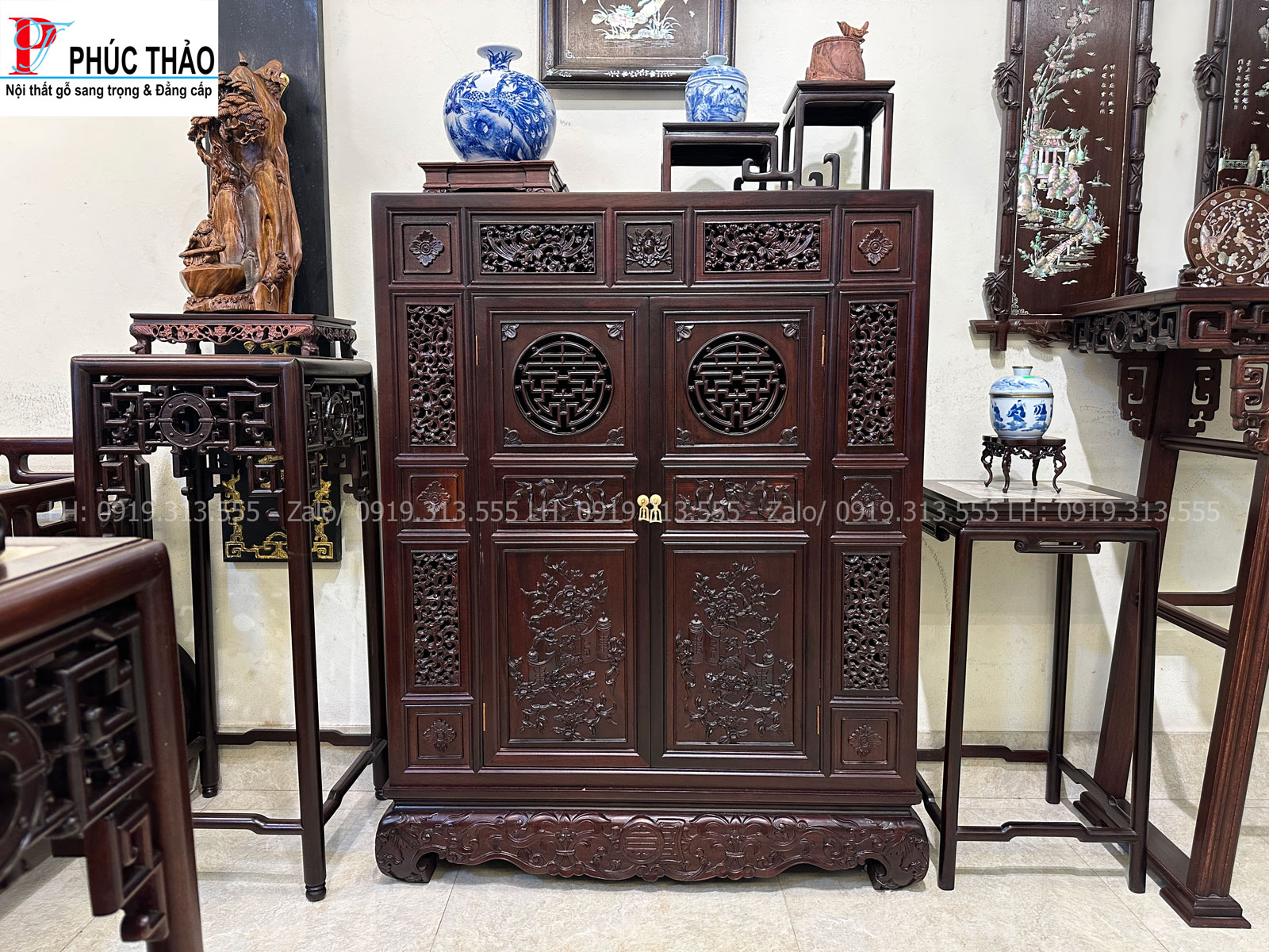 tủ bày đồ gỗ gụ kiểu Huế tủ bày đồ gỗ gụ kiểu Huế