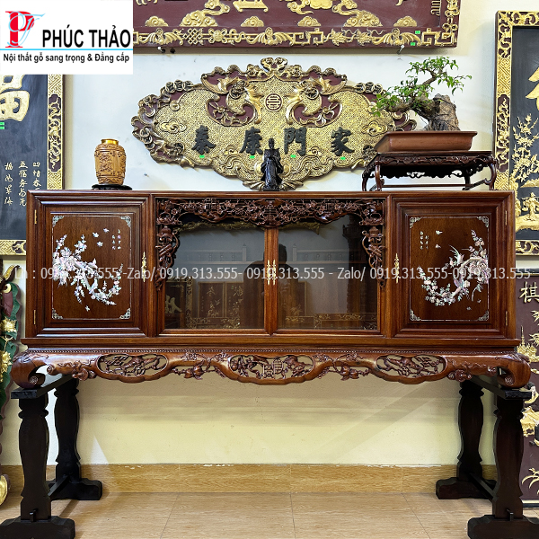 Tủ Chè Gỗ Gụ TC19